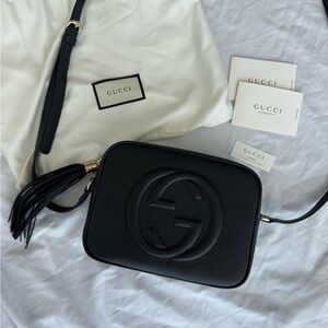 Authentic black Gucci soho disco bag